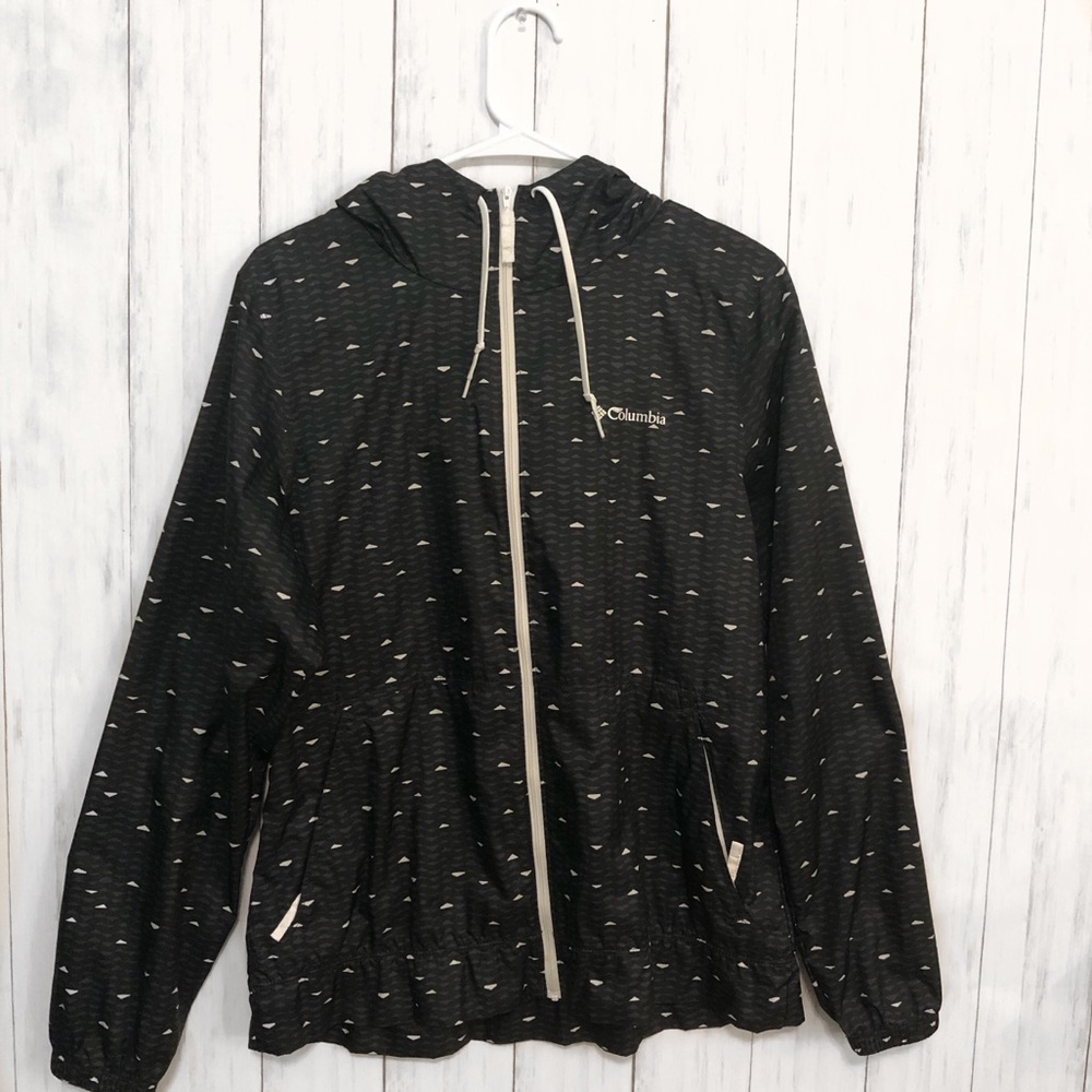 COLUMBIA women’s hooded windbreaker